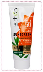 کرم ضد آفتاب دابل شیلد شون SPF50 مناسب پوست نرمال تا خشک