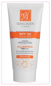 کرم ضد آفتاب رنگی فیزیکال SPF 30 مای مناسب پوست نرمال و خشک